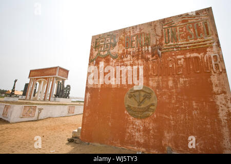 OUIDAH, SLAVE PORT IN DER DREIECKSHANDEL Stockfoto