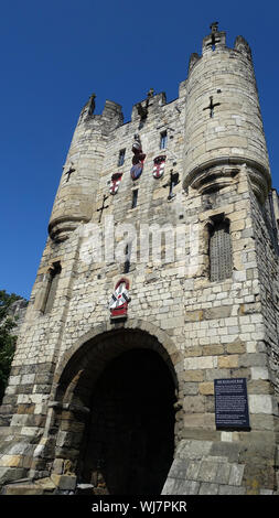 Micklegate Bar New York, Yorkshire, England, Großbritannien Stockfoto