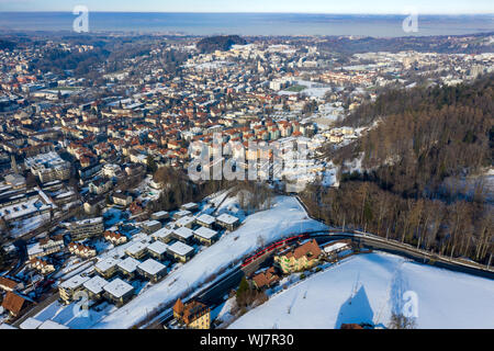 St. Gallen St. Fiden-Neudorf Luftbild Stockfoto