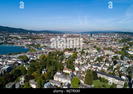 Kreis 7, Zürich Hottingen Luftaufnahme Stockfoto