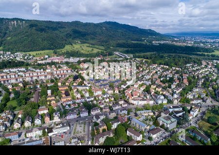Zürich Bezirk 2 Luftaufnahme Stockfoto