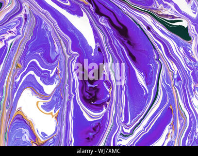 Acryl Flüssigkeit Art Abstrakte wirbelnden Hintergrund oder Textur. Stockfoto