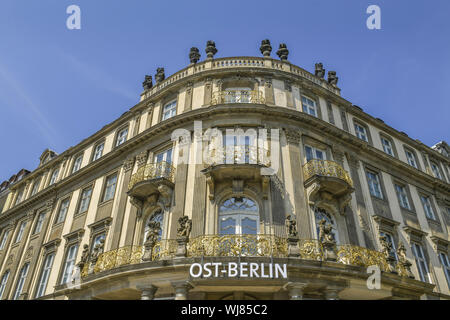 Anzeigen, Architektur, Außen, Draußen, Draußen, Außen, Berlin, Deutschland, Ephraimpalais, Ephraim palais, Gebäude, Gebäude, Logo, Mitte, li Stockfoto