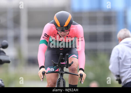 Sittard, Niederlande. 03 Sep, 2019. Sittard - 3-09-2019, Radfahren, Boels Damen Tour, proloog, Lorena Wiebes während ihrer Zeit in Sittard Credit: Pro Schüsse/Alamy leben Nachrichten Stockfoto