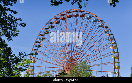 Berlin, Deutschland, Cultural Park, Plaenterwald, Plänterwald, Rad, Big Dipper, Spree, Treptower Park, Treptower, Treptow-Köpenick, Kirmes, Big Dipper, Stockfoto