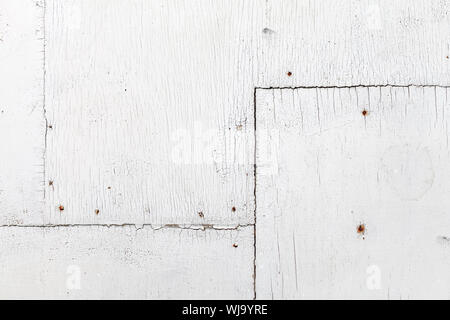 Alte weiße Sperrholz Wand, Hintergrund Foto Textur Stockfoto