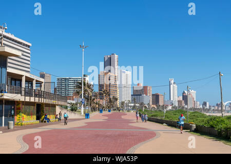 Untere Marine Parade entlang Addington Beach, South Beach, Durban, KwaZulu-Natal, Südafrika Stockfoto