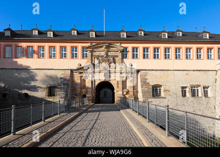 Die Zitadelle Petersberg (auch Petersberg Festung) - preußische Festung, Stadt des 17. bis 19. Jahrhundert, das sich im Zentrum der Thüringer befindet. Stockfoto