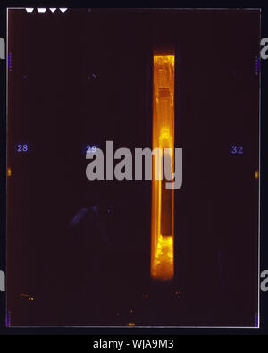 Hanna Öfen der Großen Seen Steel Corporation, Detroit, Mich. Reinigung aus dem losen Koks nach dem Ausbau einer Tür zu Tür zurück Vorbereitende Stockfoto