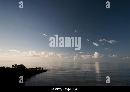 Bon Secour Bay und Mobile Bay im tiefen Süden Alabama. Stockfoto