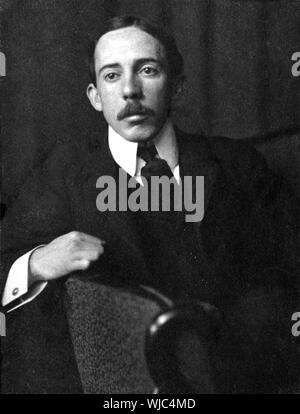 ALBERTO Santos Dumont (1873-1932) Brasilianische Erfinder und Pionier der Luftfahrt über 1902 Stockfoto