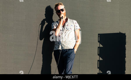 Die Nationalen spielen Austin City Limits Festival 5. Oktober 2018 Stockfoto