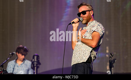 Die Nationalen spielen Austin City Limits Festival 5. Oktober 2018 Stockfoto