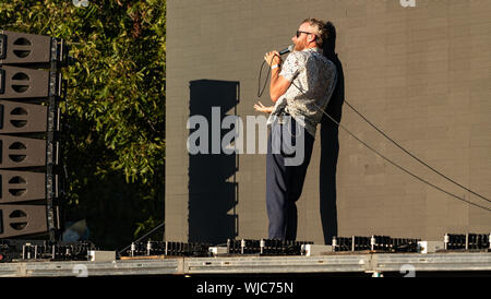 Die Nationalen spielen Austin City Limits Festival 5. Oktober 2018 Stockfoto