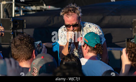 Die Nationalen spielen Austin City Limits Festival 5. Oktober 2018 Stockfoto