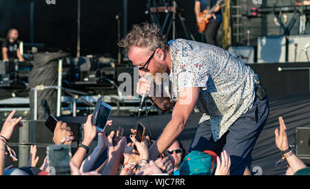 Die Nationalen spielen Austin City Limits Festival 5. Oktober 2018 Stockfoto