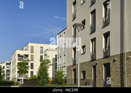 Anzeigen, Architektur, Außen, Draußen, Draußen, Außen, Berlin, Degewo, Deutschland, Gebäude, Gebäude, Mineralquelle, Häuser, Häuser, echten es Stockfoto