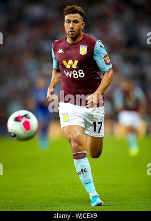 Aston Villa Trezeguet während der Premier League Match in der Villa Park, Birmingham. Stockfoto