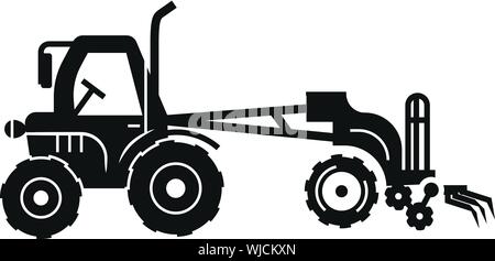 Moderne Traktor Maschinen Symbol. Einfache Abbildung der moderne Traktor Maschinen vektor Symbol für Web Design auf weißem Hintergrund Stock Vektor