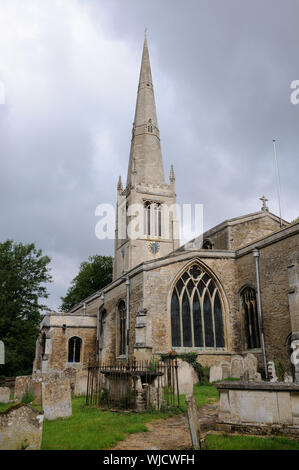 All Saints Church, St Ives, Cambridgeshire, Termine vor allem auf das 15. Jahrhundert. Stockfoto