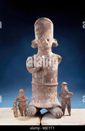 Echten Pre Columbian Figuren um 200 v. Chr., um 200 n. Stockfoto