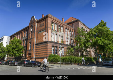 Anzeigen, Architektur, Außen, Draußen, Draußen, Außen, Berlin, Deutschland, Gebäude, Gebäude, High School, High School in Steglitz, Heesestra Stockfoto