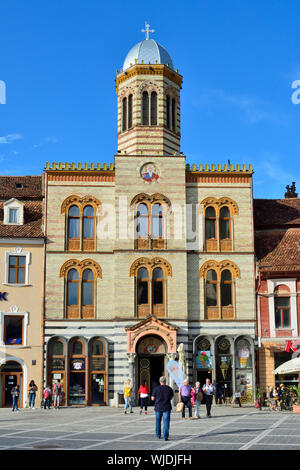 Die Orthodoxe Kirche der Geburt der Mutter Gottes. Brasov, Rumänien Stockfoto