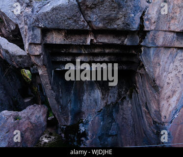 Blick auf Rodadero Ort Teil von Sacsayhuaman UNESCO Weltkulturerbe in Cusco, Peru Stockfoto