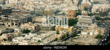 Antenne Panorama der Stadt Dubai, VAE Stockfoto