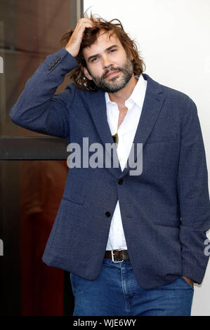 Venedig, Italien. 03 Sep, 2019. Rossif Sutherland an der 'Ehrengast' Fotoshooting während der 76Th Venedig Film im Palazzo del Casino am 3. September 2019 in Venedig Credit: Geisler-Fotopress GmbH/Alamy leben Nachrichten Stockfoto