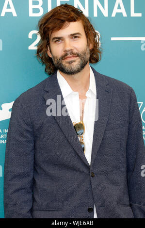 Venedig, Italien. 03 Sep, 2019. Rossif Sutherland an der 'Ehrengast' Fotoshooting während der 76Th Venedig Film im Palazzo del Casino am 3. September 2019 in Venedig Credit: Geisler-Fotopress GmbH/Alamy leben Nachrichten Stockfoto