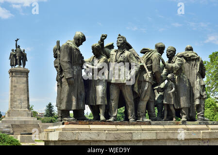 Denkmal der Sowjetischen Armee. Sofia, Bulgarien Stockfoto