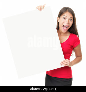 Plakat Plakat Frau Stockfoto