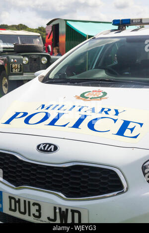 Kia Cee'd UK army Royal Military Police Patrol car. Auf öffentliche Anzeige an der Königlichen Lancashire Show 2017. Stockfoto