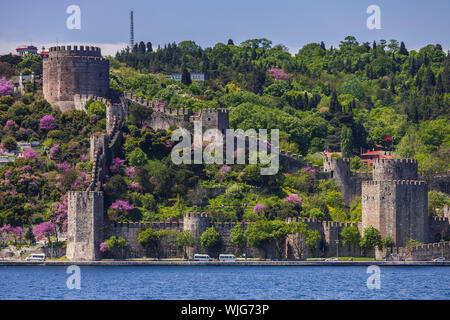 Westrumelischen Schloss entlang des Bosporus in istanbul Stockfoto