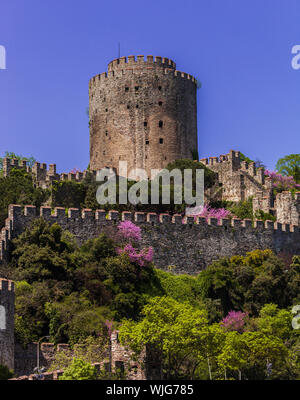 Westrumelischen Schloss entlang des Bosporus in istanbul Stockfoto