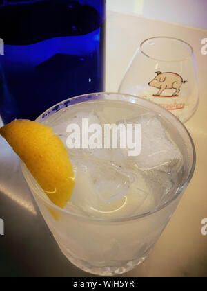Wodka Martini on the Rocks Close Up, USA Stockfoto