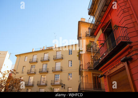 Valencia Placa Plaza del Tossal im Barrio del Carmen in Spanien Stockfoto