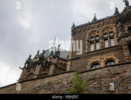 Das Schloss Wernigerode im Harz Stockfoto