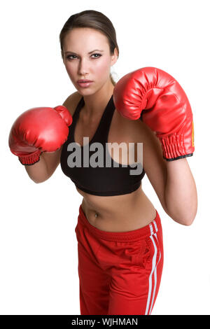 Boxing Frau Stockfoto