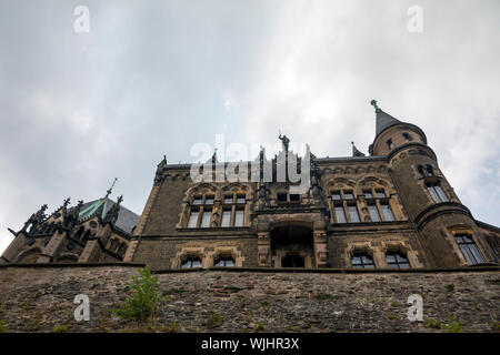 Das Schloss Wernigerode im Harz Stockfoto