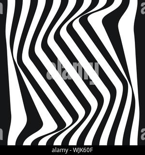 Gestreifte abstrakten Hintergrund. schwarz / weiß Zebra-Druck. Vektor-Illustration. EPS10 Stock Vektor