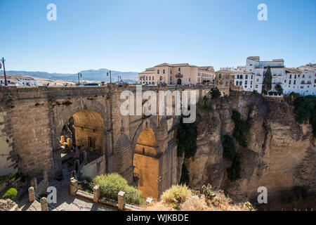 Die Brücke Puente Nuevo in Ronda Stockfoto