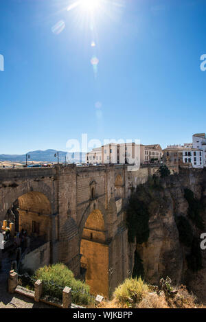 Die Brücke Puente Nuevo in Ronda Stockfoto