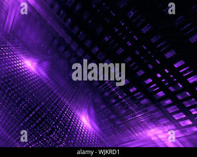 Abstrakte neon leuchtenden Grid - digital erzeugte Bild Stockfoto