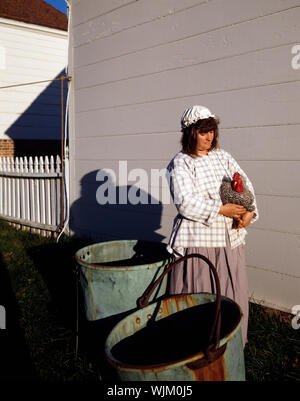 Historische Re-Enactor in Mount Vernon, Virginia, George Washington's Immobilien Stockfoto