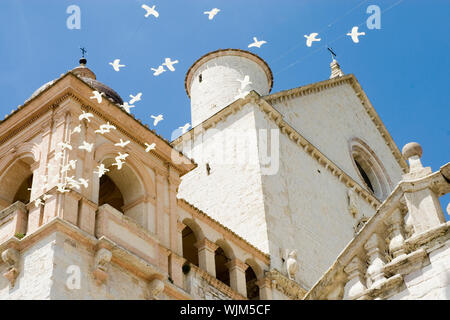 Basilika des heiligen Franziskus in Assisi. Stockfoto