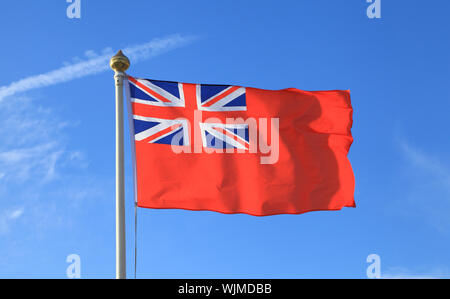 Red Ensign, Flagge, Großbritannien, UK, Versand, Rot Duster, Handelsmarine, Fahnen Stockfoto