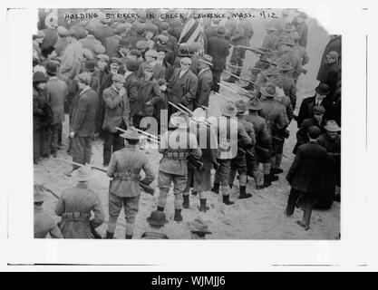 Halten Streikenden in Schach, Lawrence, Massachusetts, USA Stockfoto