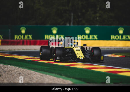 #3, Daniel Ricciardo, AUS, Renault, in Aktion während des Grand Prix von Belgien in Spa Francorchamps Stockfoto